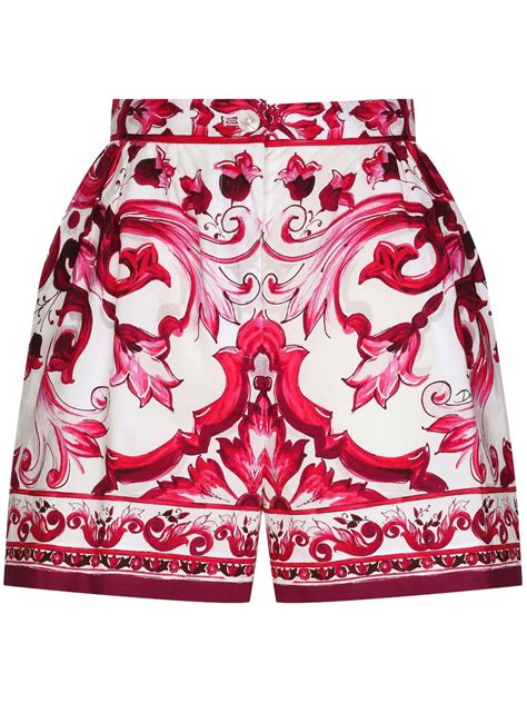 dolce gabbana majolica shorts